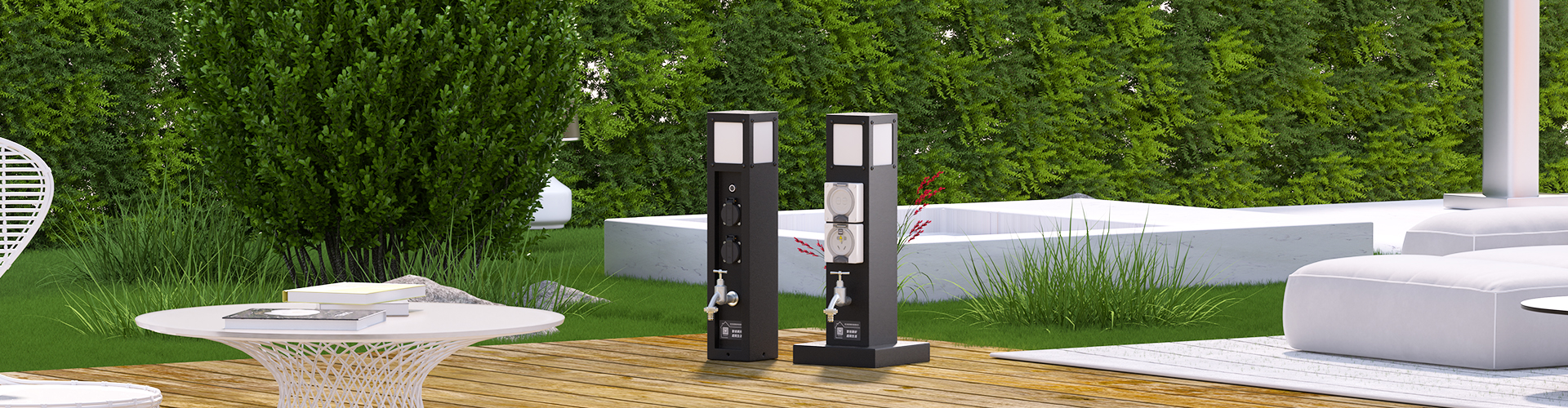 Water and Power Pedestal